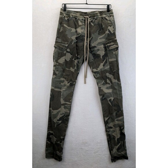 Pacsun Camo Cargo Elastic Waist Drawstring Joggers Size Small - Picture 1 of 12